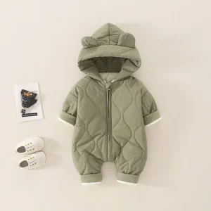 Baby Clothes 2025 Winter New Baby Jumpsuit Warm Clothes Newborn Climbing Clothes Thickened Cotton-padded Jacket
